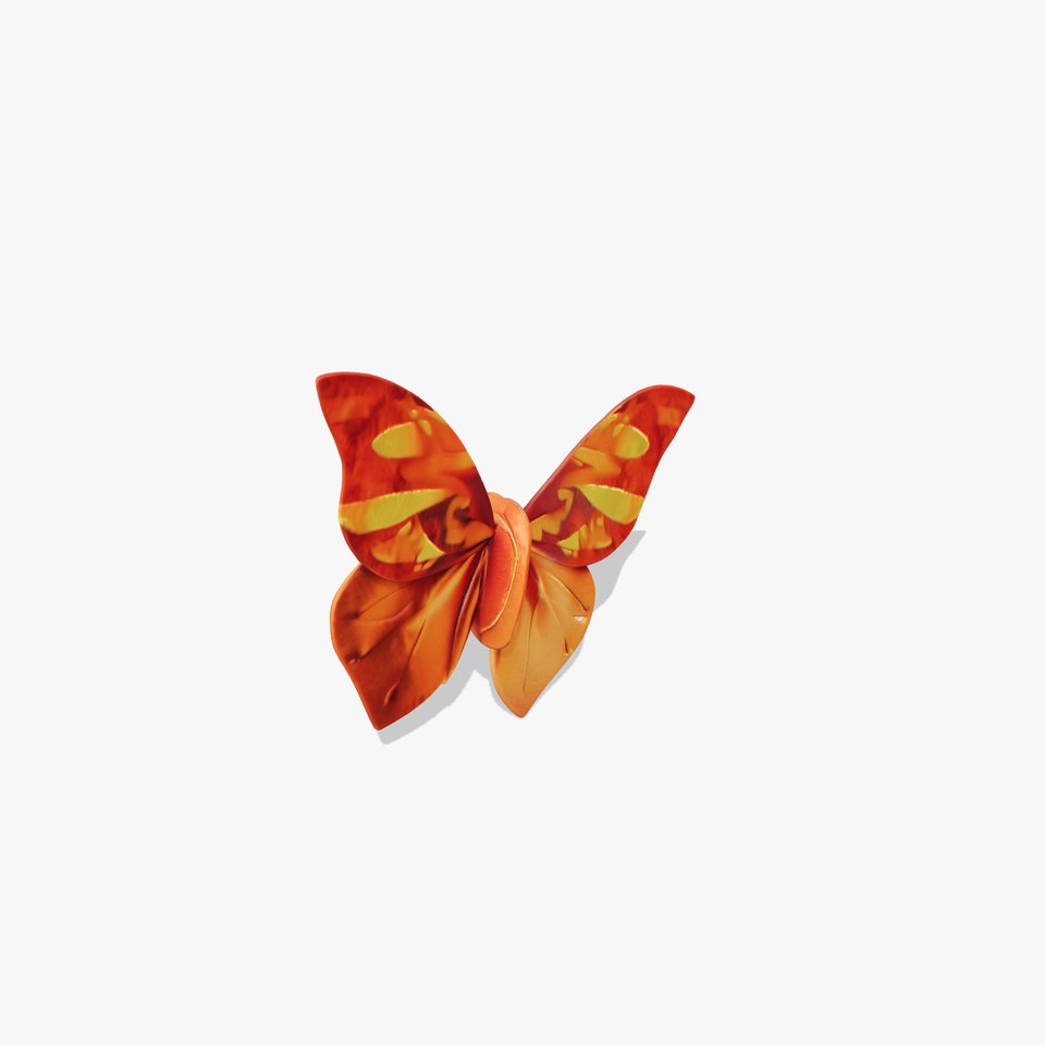 Origami Butterfly with Colorful Pattern model pack
